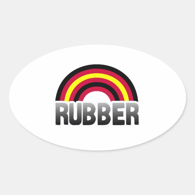 Latex Pride Oval Sticker (Front)