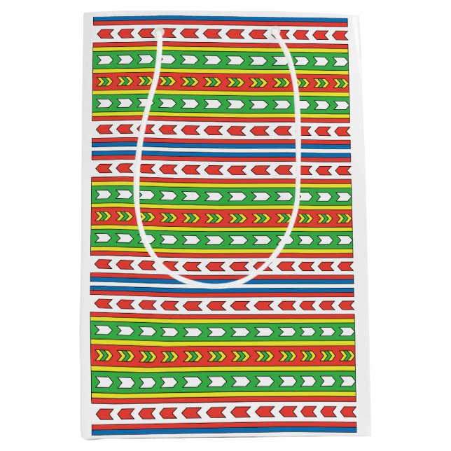 Latgale 1 pattern medium gift bag (Front)