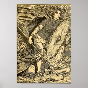 "Lathgertha" by Morris Meredith Williams Poster