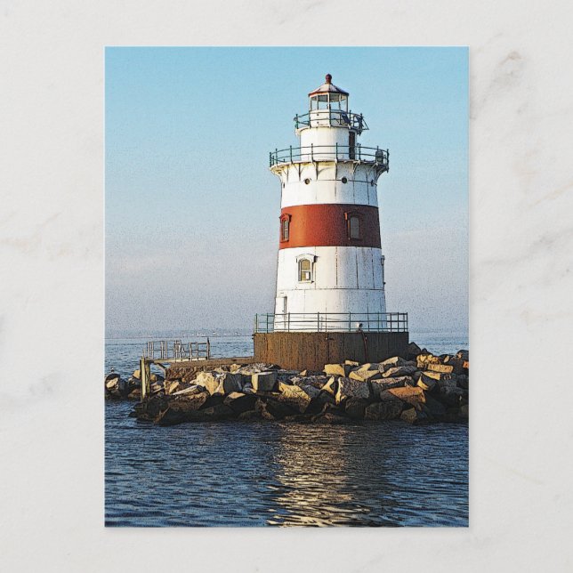 Latimer Reef Light Postcard (Front)