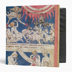 Latin 7253 15 675, f.4v: Job being tested by God Binder