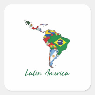 Latin America Square Sticker