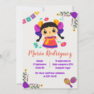 Latin American Princess Birthday Invitation