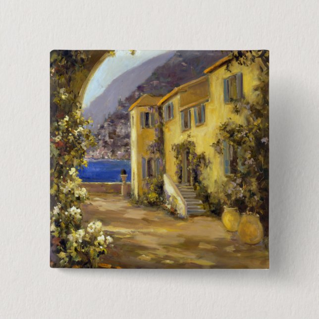 Latin Calm I 2 Inch Square Button (Front)