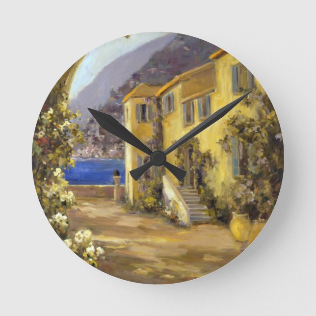 Latin Calm I Round Clock (Front)