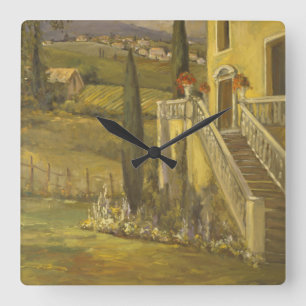 Latin Calm II Square Wall Clock
