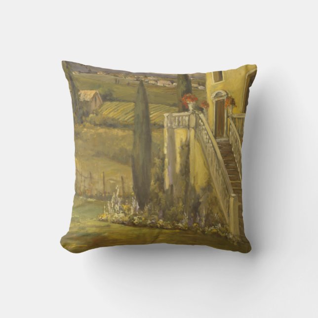 Latin Calm II Throw Pillow (Front)