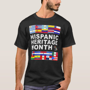 Latin Countries Flag Hispanic Heritage Month Latin T-Shirt