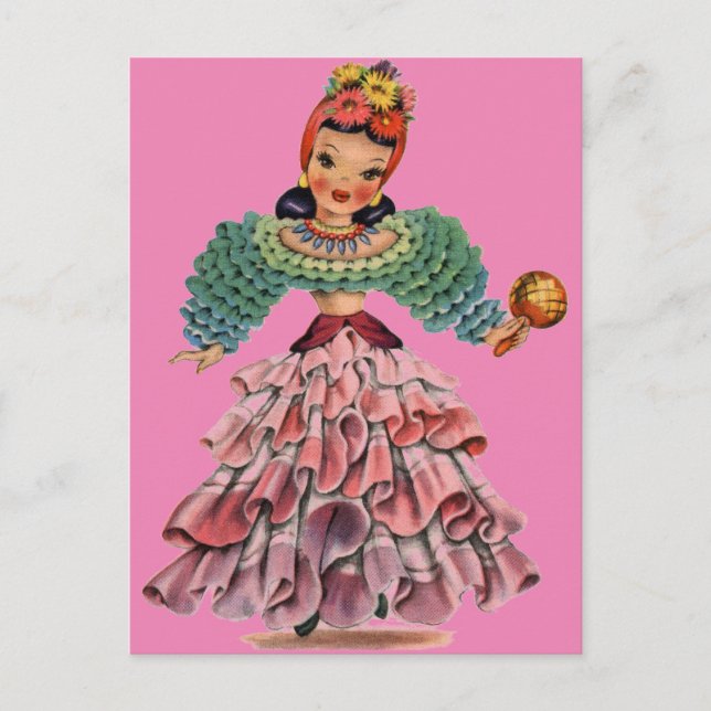 Latin Doll Postcard (Front)