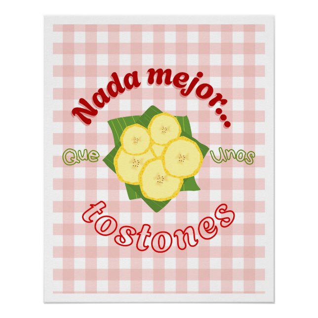 Latin Food Poster Funny Aesthetic Phrase (Front)