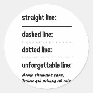 Latin Language Funny Saying Classic Round Sticker