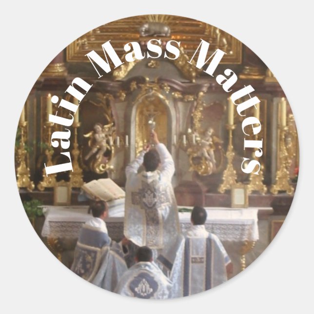 Latin Mass Matters sticker (Front)