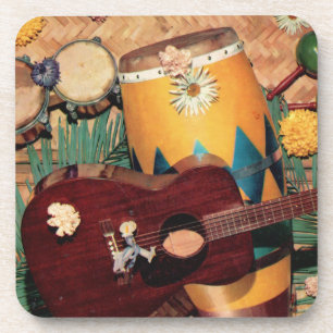 Latin music instruments coaster