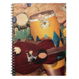 Latin music instruments notebook