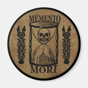 Latin Phrase - Seize the Day - Memento Mori Skull Magnet