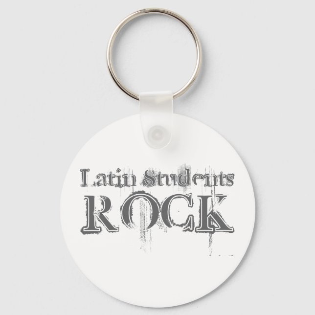 Latin Students Rock Keychain (Front)