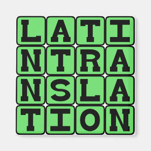 Latin Translation Magnet