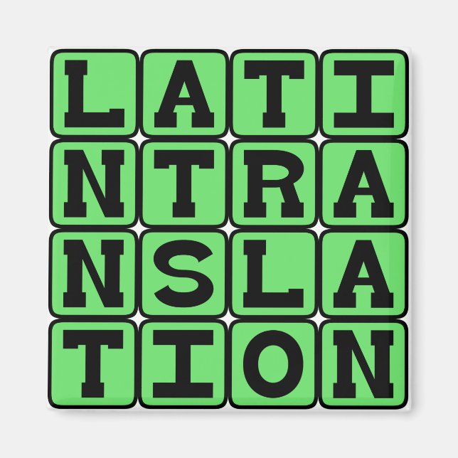 Latin Translation Magnet (Front)