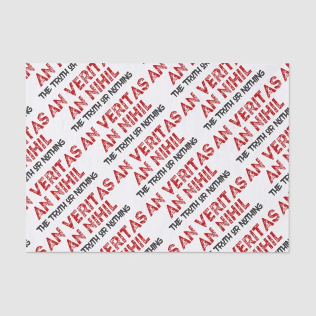 Latin Truth Quote Tissue Paper (Front)