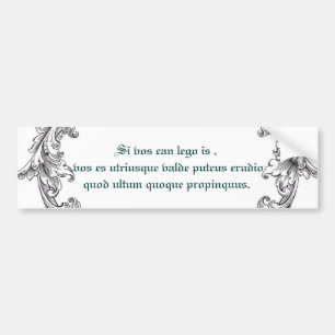 Latin upclose! bumper sticker