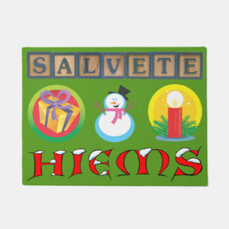 Latin Winter Welcome Mat