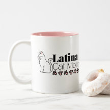 Latina Cat Mom with Kitty Paws