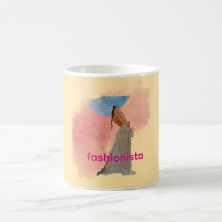 Latina Fashionista with Long Braid Coffee Mug