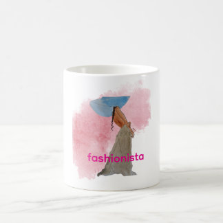Latina Fashionista with Long Braid Coffee Mug