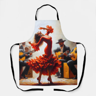 Latina Flamenco Spanish Mexican Apron