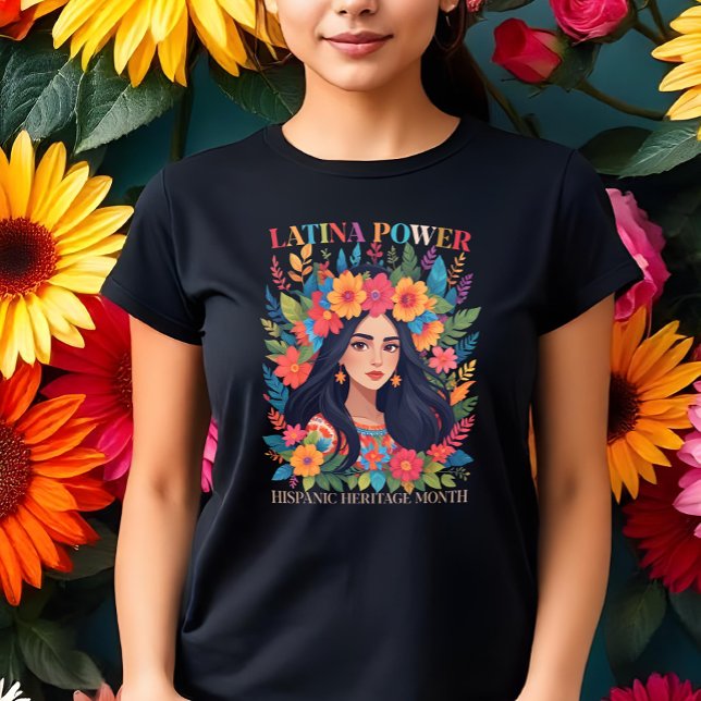 Latina Power Hispanic Heritage Month Celebration T-Shirt (Creator Uploaded)