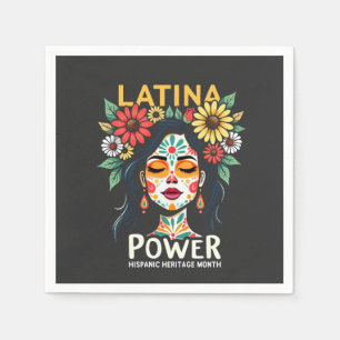 Latina Power Hispanic Heritage Month Napkin