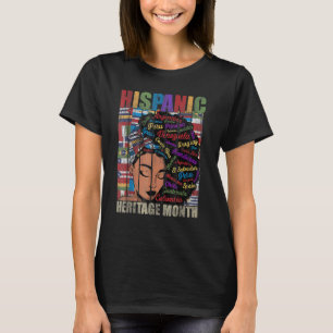 Latina Women Hispanic Heritage Month Latin Country T-Shirt
