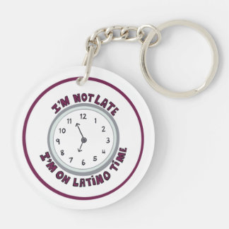 Latino Time Keychain