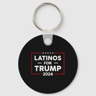 Latinos For Trump 2024  Keychain