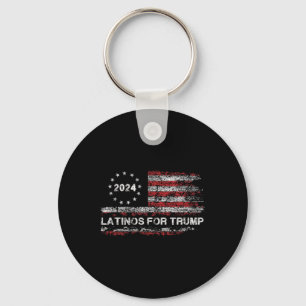 Latinos For Trump 2024 - President Election Trump  Keychain