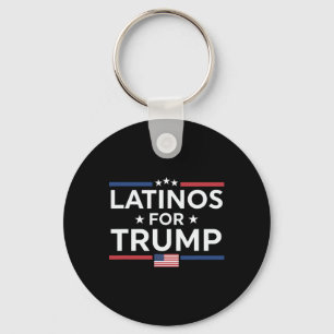 Latinos For Trump 2024 - President Election Trump Keychain