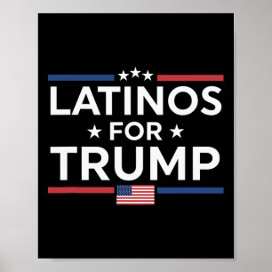 Latinos For Trump - President Election Trump Vance Poster