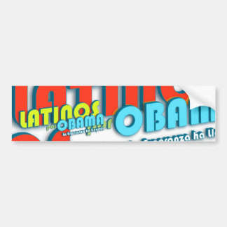 Latinos Por Obama Bumper Sticker