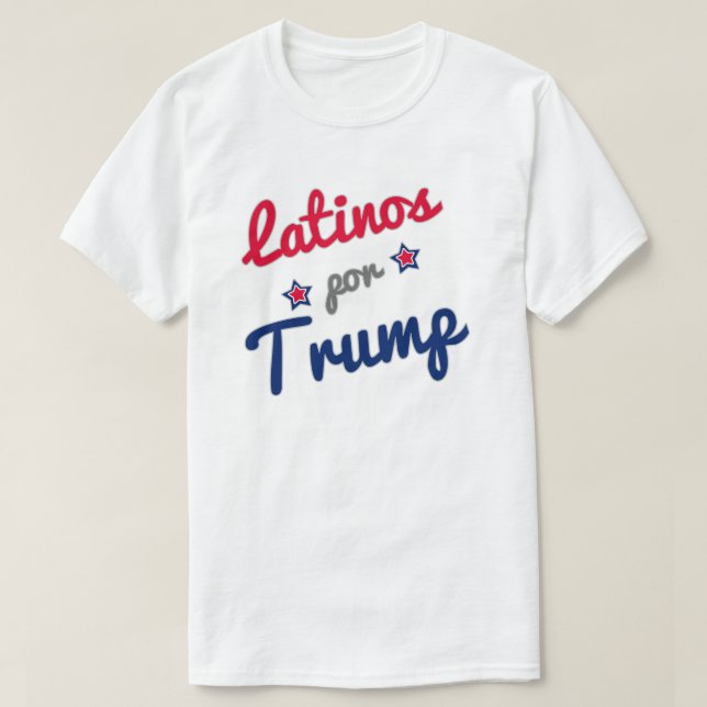 Latinos por Trump Spanish T-Shirt (Design Front)