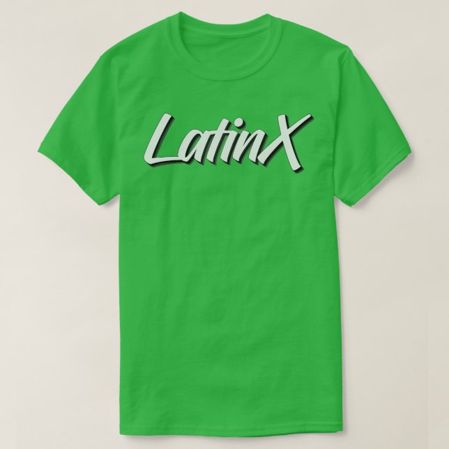 Latinx Support the Movement T-Shirt (Design Front)
