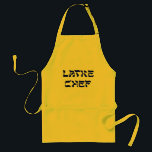 Latke Chef Apron<br><div class="desc">Doesn't everybody love latkes on Chanukah!   This is a great gift for the Latke chef,  the person who loves to make Chanukah latkes,  those calorie laden potato pancakes that everybody loves to eat with applesauce or sour cream.  Happy Chanukah!</div>