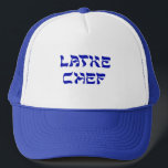 Latke Chef Hat<br><div class="desc">Doesn't everybody love latkes on Chanukah!   This is a great gift for the Latke chef,  the person who loves to make Chanukah latkes,  those calorie laden potato pancakes that everybody loves to eat with applesauce or sour cream.  Happy Chanukah!</div>