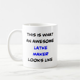 latke maker, awesome coffee mug