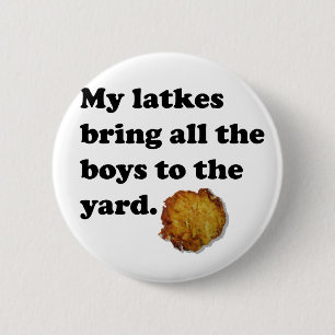 Latkes 2 Inch Round Button