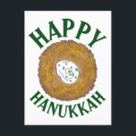 Latkes Happy Hanukkah Chanukah Jewish Holidays Announcement Postcard<br><div class="desc">Design features an original marker illustration of a delicious latke potato pancake topped with sour cream, a staple in Jewish holiday cuisine. Ideal for Hanukkah celebrations! This Chanukah latkes design is also available on other products. Lots of additional foodie designs are also available from this shop! Don't see what you're...</div>
