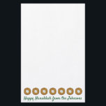 Latkes Happy Hanukkah Chanukah Jewish Holidays Stationery<br><div class="desc">Stationery features an original marker illustration of delicious latke potato pancakes topped with sour cream. Perfect for mailing the annual Hanukkah letter!

This Chanukah illustration is also available on other products. Don't see what you're looking for? Need help with customization? Contact Rebecca to have something designed just for you.</div>