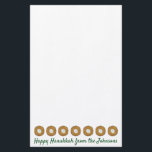 Latkes Happy Hanukkah Chanukah Jewish Holidays Stationery<br><div class="desc">Stationery features an original marker illustration of delicious latke potato pancakes topped with sour cream. Perfect for mailing the annual Hanukkah letter!

This Chanukah illustration is also available on other products. Don't see what you're looking for? Need help with customization? Contact Rebecca to have something designed just for you.</div>