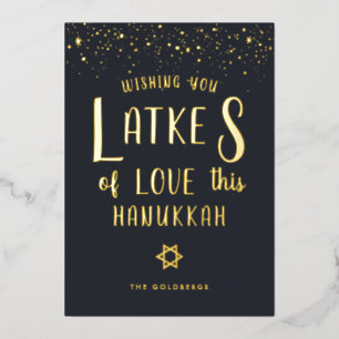 Latkes of Love   Carte de voeux Hanoukka