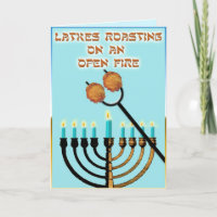 Latkes Roasting on an open fire...