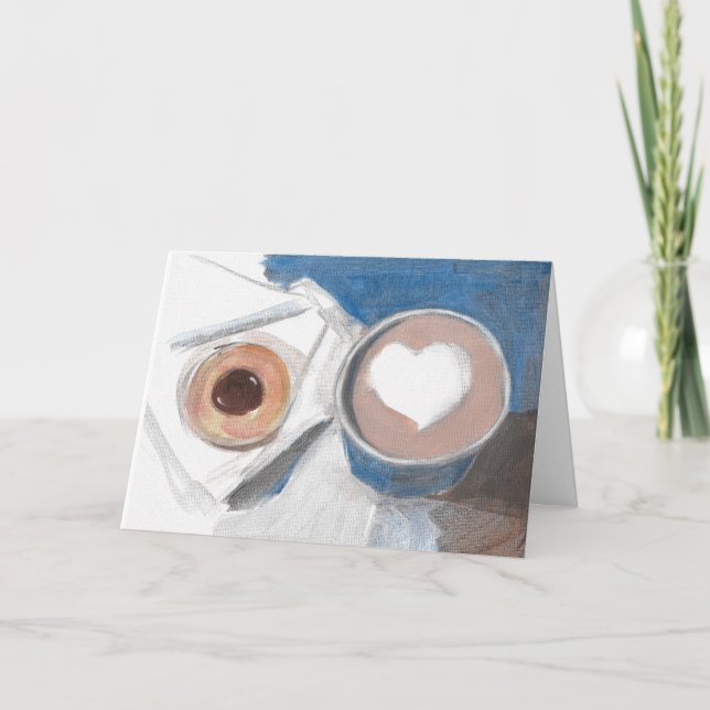 Latte and Cookie Card (Front)